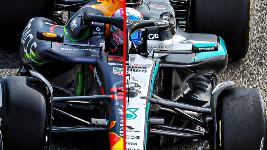 Red Bull and Mercedes